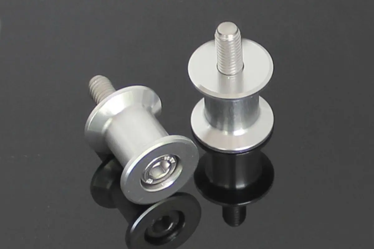 Rear Stand Bobbins, Silver, M10x1.50 Assy.
