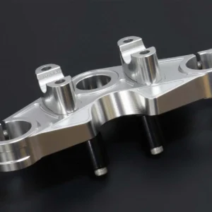 Top Triple Clamp Set, CNC Silver, Ninja150R/Victor 150 (No Handlebar Clamp)