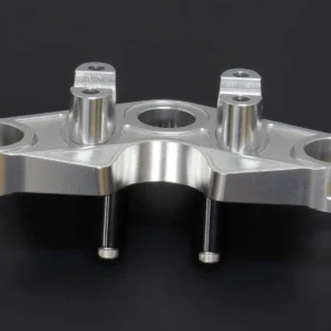 Top Triple Clamp Set, CNC Silver, Ninja150R/Victor 150 (No Handlebar Clamp)