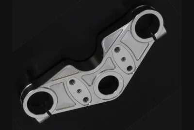 Top Triple Clamp, CNC Silver, Ninja150R/Victor150