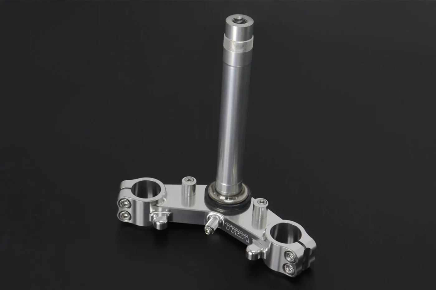 Lower Triple Clamp Set, CNC Silver, Ninja 150SS/Victor150