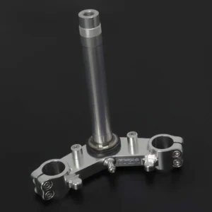 Lower Triple Clamp Set, CNC Silver, Ninja 150SS/Victor150