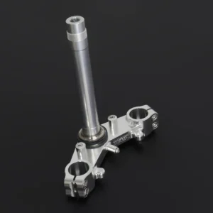 Lower Triple Clamp Set, CNC Silver, Ninja 150SS/Victor150
