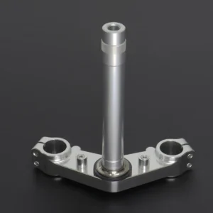 Lower Triple Clamp Set, CNC Silver, Ninja 150SS/Victor150
