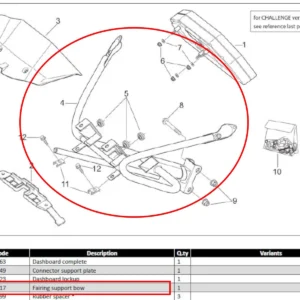 Meter Stay, Stock Type, Aprilia RS250 Mk2