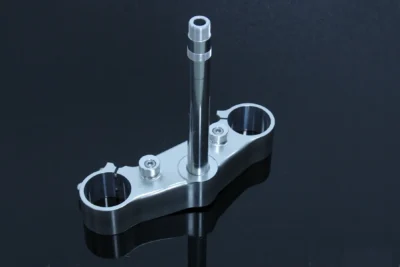 Lower Triple Clamp, CNC Silver, Aprilia RS250 Mk2