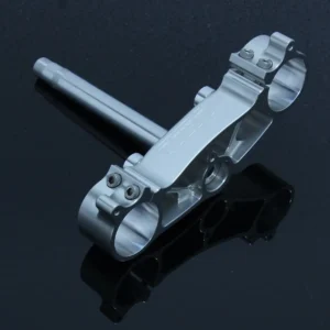 Lower Triple Clamp, CNC Silver, Aprilia RS250 Mk2