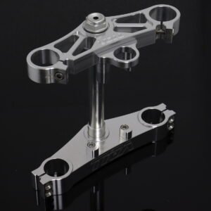 Triple Clamp Set, CNC Silver, Suzuki SV650