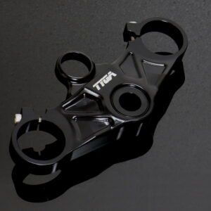 Top Triple Clamp Set, CNC Black, Aprilia RS250