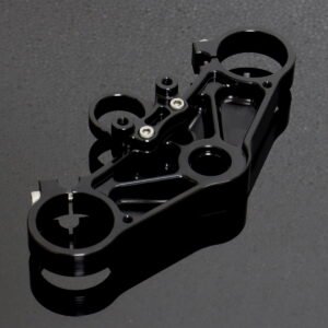 Top Triple Clamp Set, CNC Black, Aprilia RS250