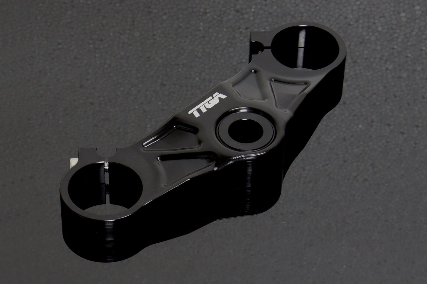 Top Triple Clamp, CNC Black, Aprilia RS250