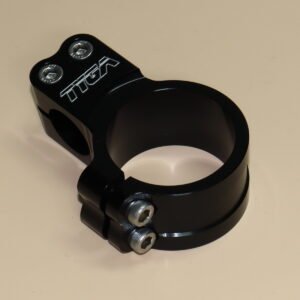 Handlebar Clamp, Left, Black, 41 mm.