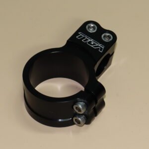 Handlebar Clamp, Right, Black, 41 mm.