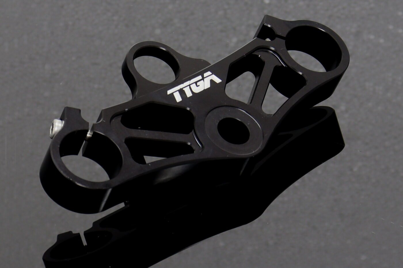 Top Triple Clamp Set, CNC Black, Suzuki SV650
