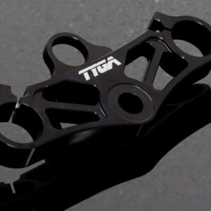 Top Triple Clamp Set, CNC Black, Suzuki SV650
