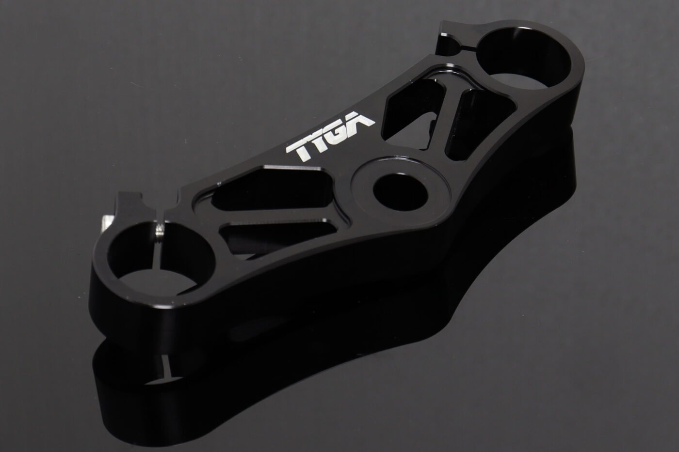 Top Triple Clamp, CNC Black, Suzuki SV650