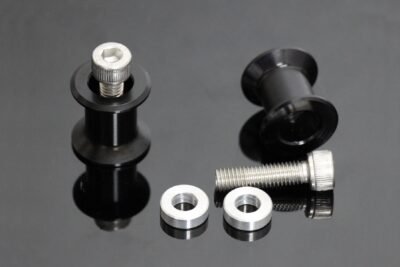 Rear Stand Bobbins, Black, Ninja 400, Assy.