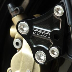 Bracket, Front Brake, 40 mm Brembo Conversion, Black, Kawasaki Ninja 400/500
