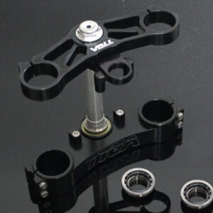 Triple Clamp Set, CNC Black, CBR600RR Forks to fit CBR250RR MC22