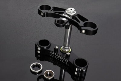 Triple Clamp Set, CNC Black, CBR600RR Forks to fit MC18