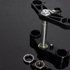 Triple Clamp Set, CNC Black, CBR600RR Forks to fit MC18