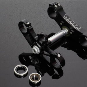 Triple Clamp Set, CNC Black, NC35 Forks to fit NSR250 MC18
