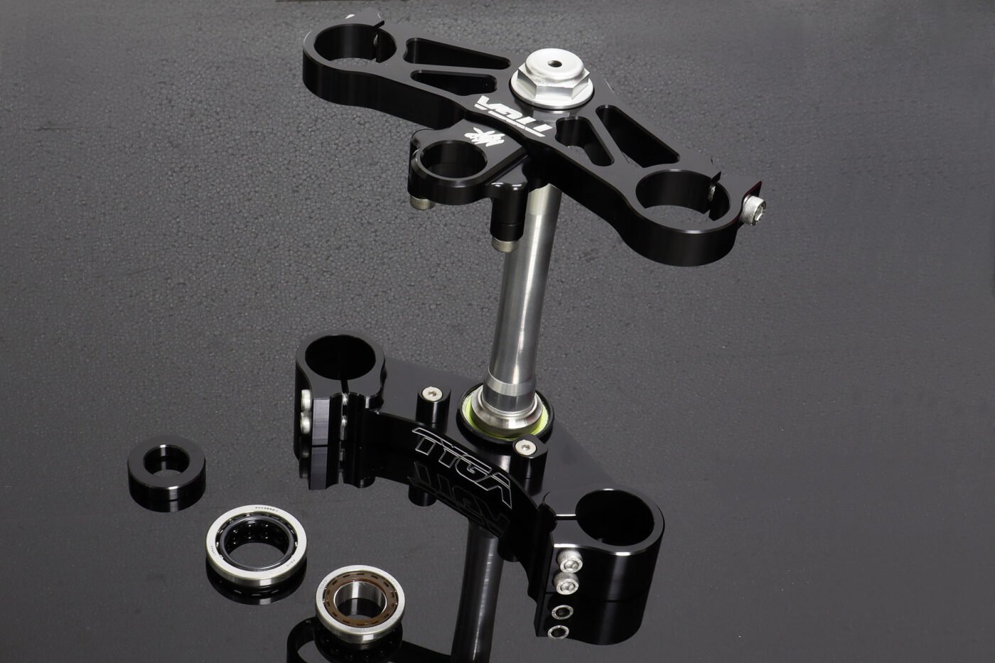 Triple Clamp Set, CNC Black, NSR250, MC18, 1988/89