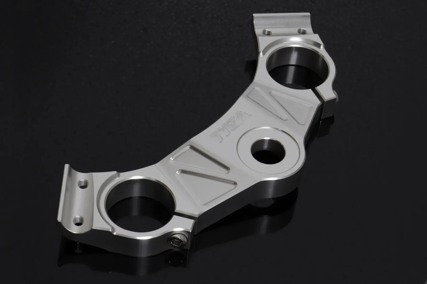Top Triple Clamp, USD Fork Conversion, CNC Silver, Honda NSR150SP