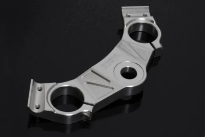 Top Triple Clamp, USD Fork Conversion, CNC Silver, Honda NSR150SP