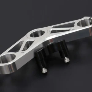 Top Triple Clamp Set, CNC Silver, Ninja 150SS/Victor150