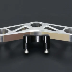 Top Triple Clamp Set, CNC Silver, Ninja 150SS/Victor150