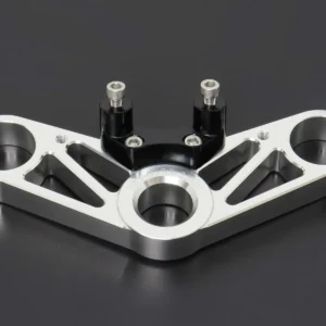 Top Triple Clamp Set, CNC Silver, Ninja 150SS/Victor150