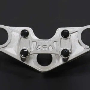 Top Triple Clamp Set, CNC Silver, Ninja150R/Victor150