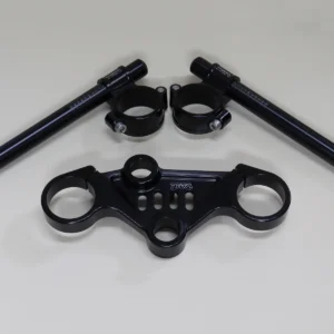 Top Triple Clamp, and Handlebar Clamp Set, Black, KTM RC Series 2022-2024