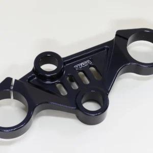 Top Triple Clamp, and Handlebar Clamp Set, Black, KTM RC Series 2022-2024