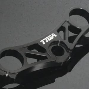 Top Triple Clamp (Race) and Handlebar Clamp Set, Black, KTM RC Series 2022-2024