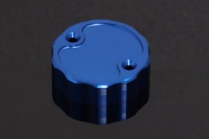 Brake Reservoir Cap, CNC, Blue, Nissin