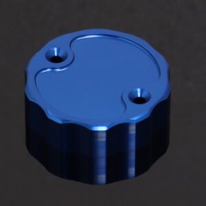 Brake Reservoir Cap, CNC, Blue, Nissin