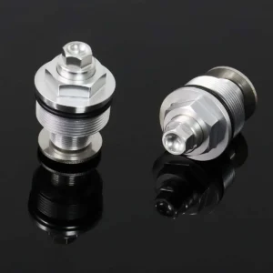 Front Fork Preload Adjusters, Silver/Silver, CBR250RR MC22 (Pair)