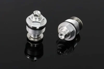 Front Fork Preload Adjusters, Silver/Silver, CBR250RR MC22 (Pair)