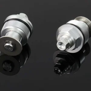 Front Fork Preload Adjusters, Silver/Silver, CBR250RR MC22 (Pair)