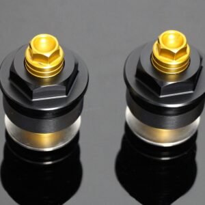 Front Fork Preload Adjusters, Pair, Black/Gold CBR500R