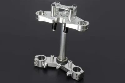 Triple Clamp Set, CNC Silver, Ninja150R/Victor150
