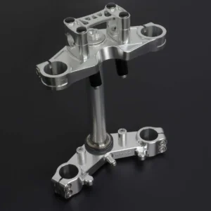 Triple Clamp Set, CNC Silver, Ninja150R/Victor150