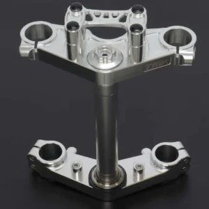 Triple Clamp Set, CNC Silver, Ninja150R/Victor150
