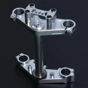 Triple Clamp Set, CNC Silver, Ninja150R/Victor150