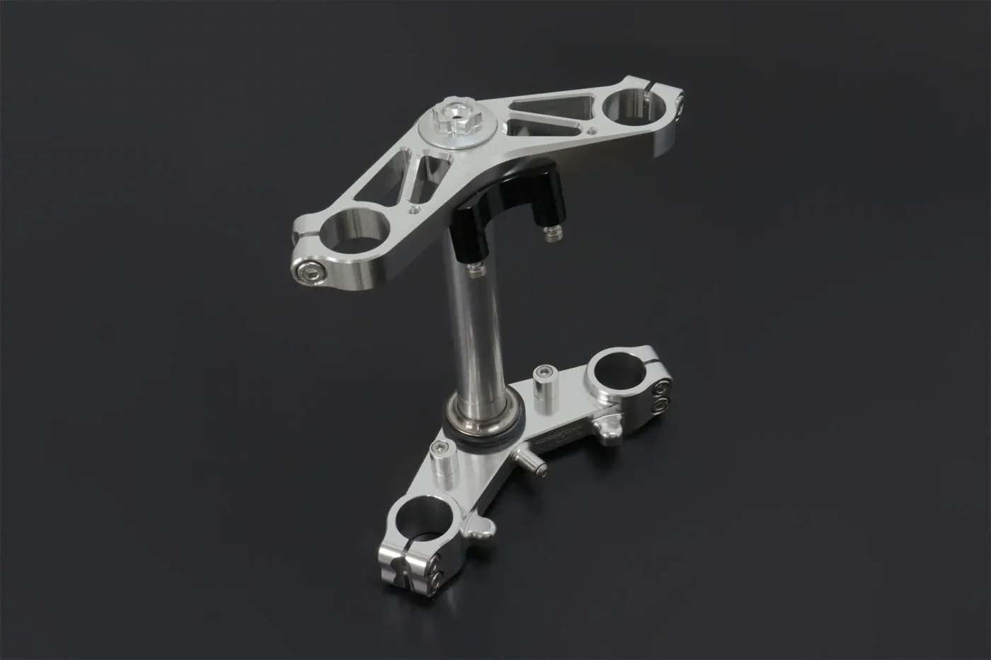 Triple Clamp Set, CNC Silver, Ninja 150SS/Victor150
