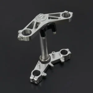 Triple Clamp Set, CNC Silver, Ninja 150SS/Victor150