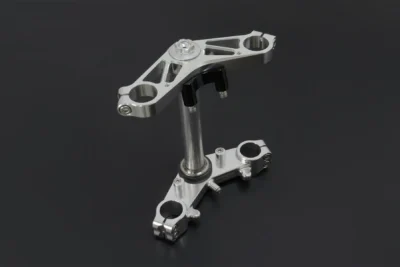 Triple Clamp Set, CNC Silver, Ninja 150SS/Victor150