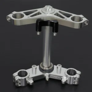Triple Clamp Set, CNC Silver, Ninja 150SS/Victor150
